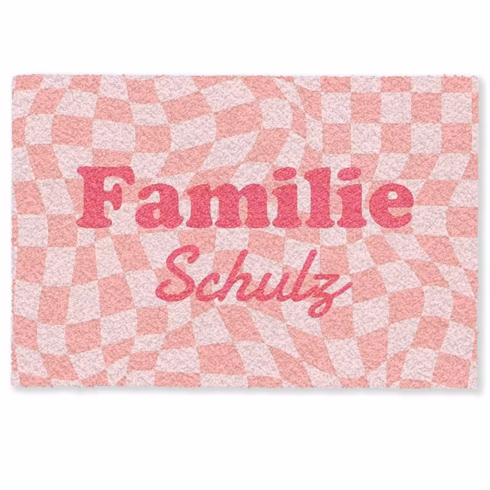 Gepersonaliseerde deurmat Familie – Rosa — 1