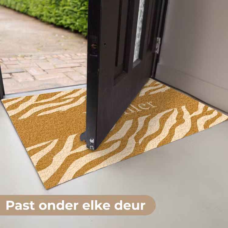 Gepersonaliseerde deurmat Familie - in - Muster - Tierprint — 6