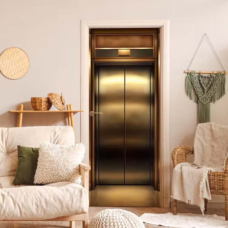 Deursticker - Liftdeur - Goud - Modern — 4