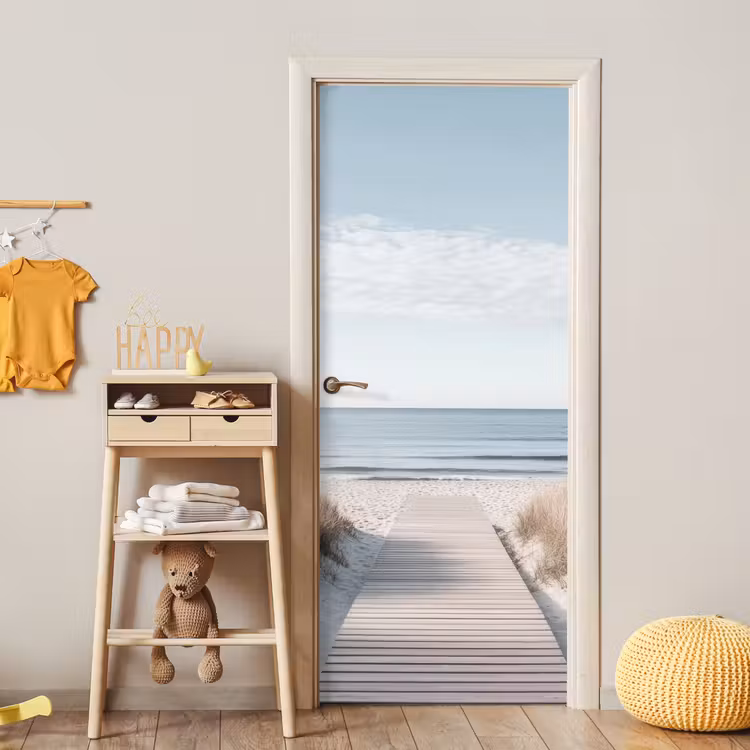 Deursticker - Pad - Strand - Duinen - Natuur — 6