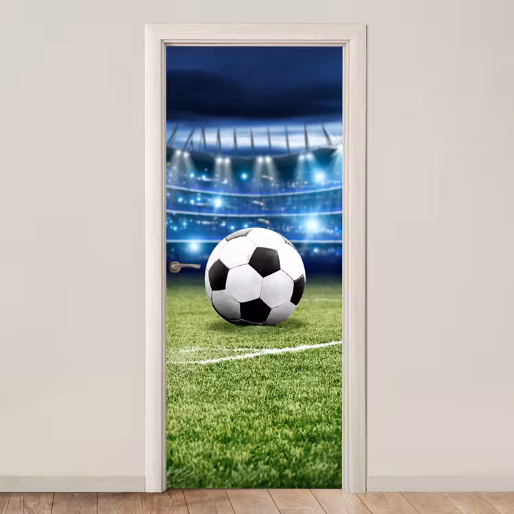 Deursticker - Voetbal - Stadion - Bal - Jongens — 1