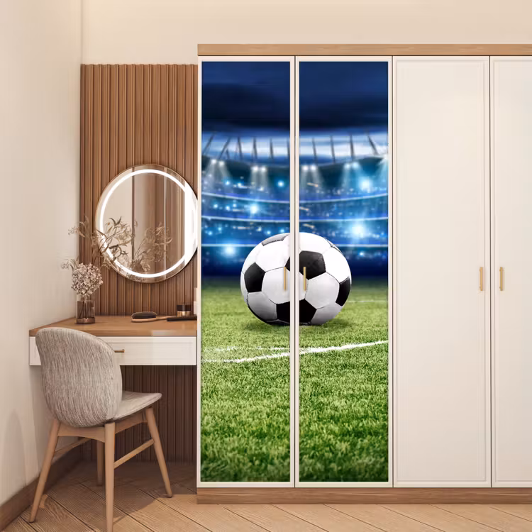 Deursticker - Voetbal - Stadion - Bal - Jongens — 5