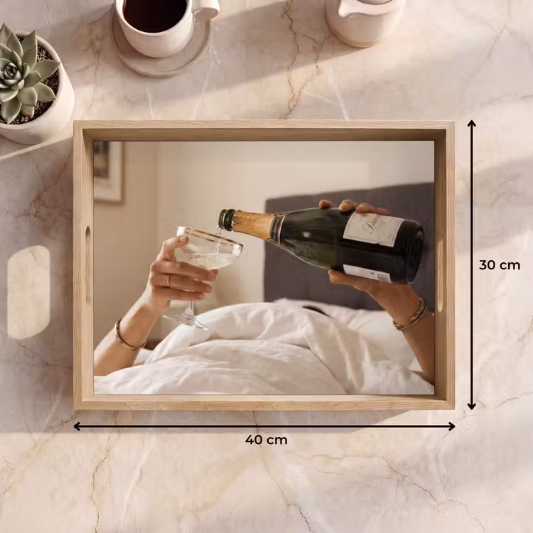 Dienblad - Champagne - Bed - Bubbels — 9