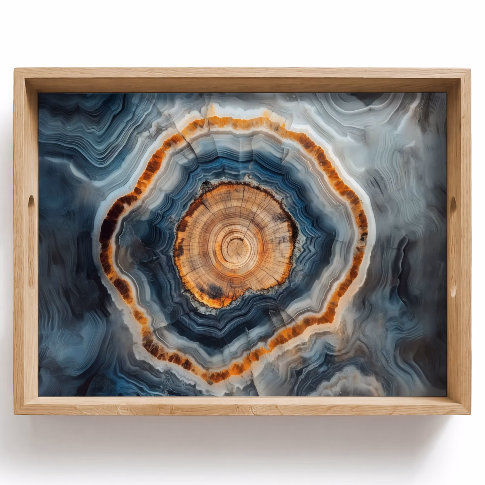 Dienblad - Cirkel - Ringen - Steen - Tinten — 1