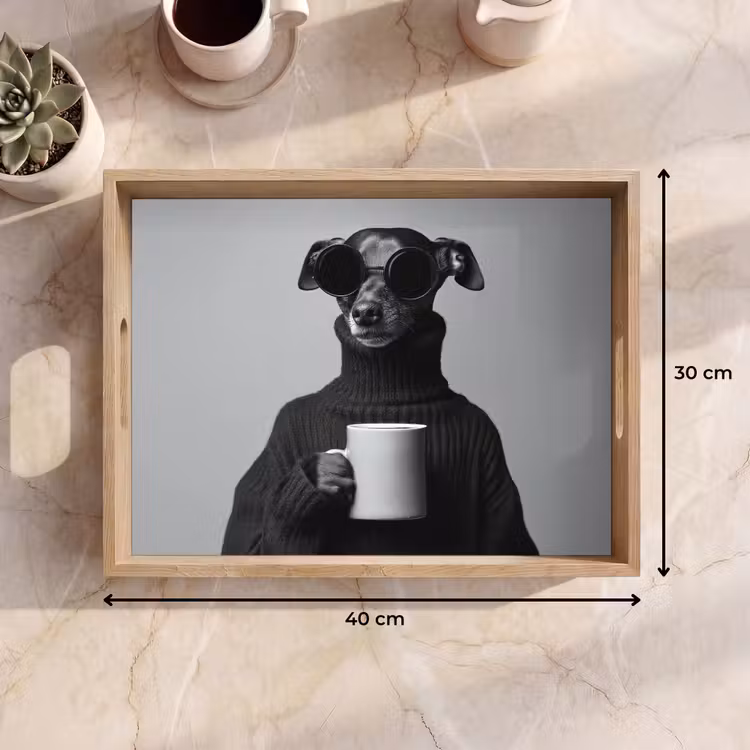 Dienblad - Coltrui - Hond - Bril - Mok — 9