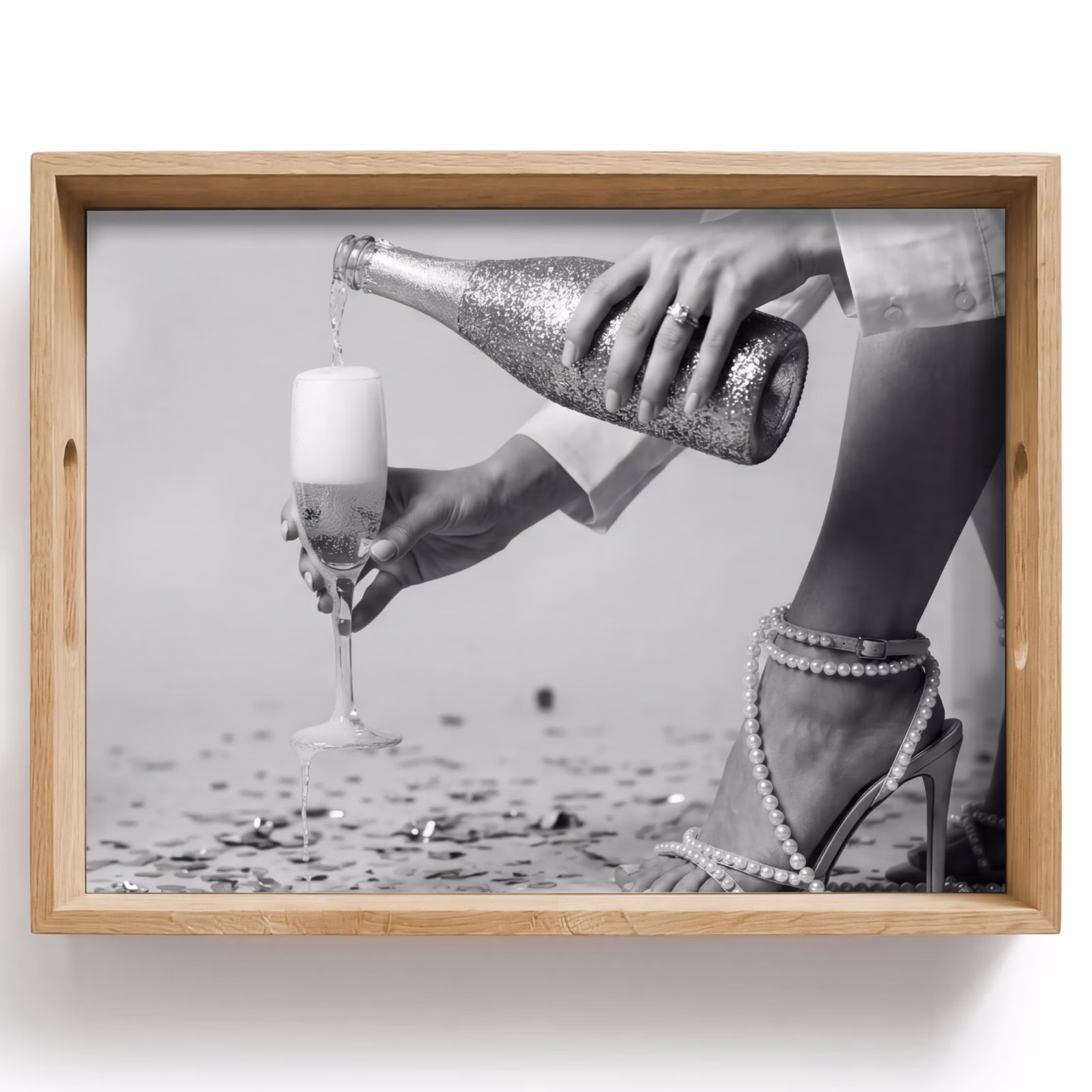 Dienblad - Feestelijk - Champagne - Discobal — 1