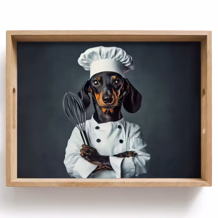 Dienblad - Hond - Garde - Kok — 1