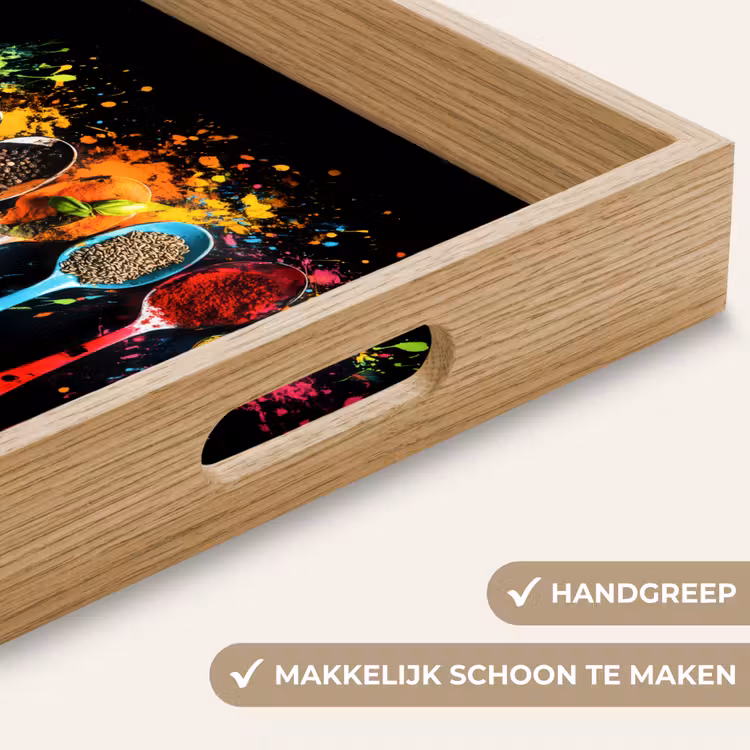 Dienblad - Lepels - Kruiden - Modern - Graffiti - Verf - Kleurrijk — 5