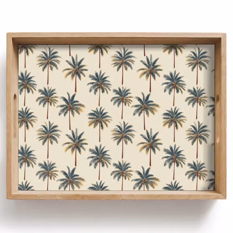 Dienblad - Palmbomen - Tropisch - Groen — 1