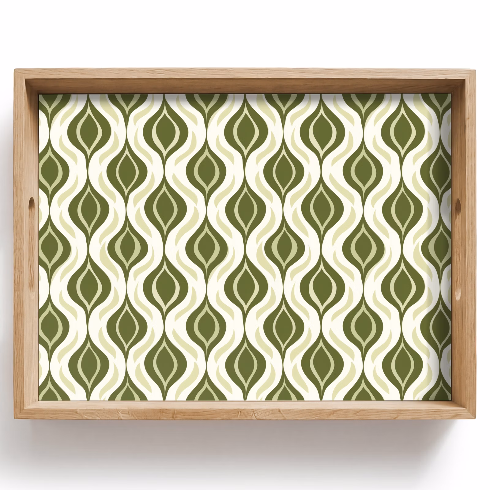 Dienblad - Patroon - Retro - Groen — 1