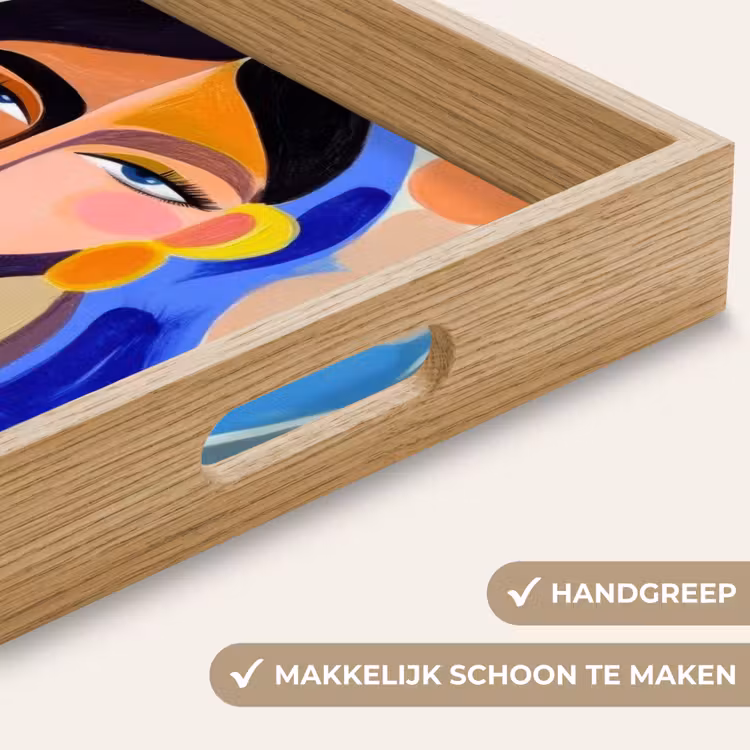 Dienblad - Portret - Vrouw - Modern — 5