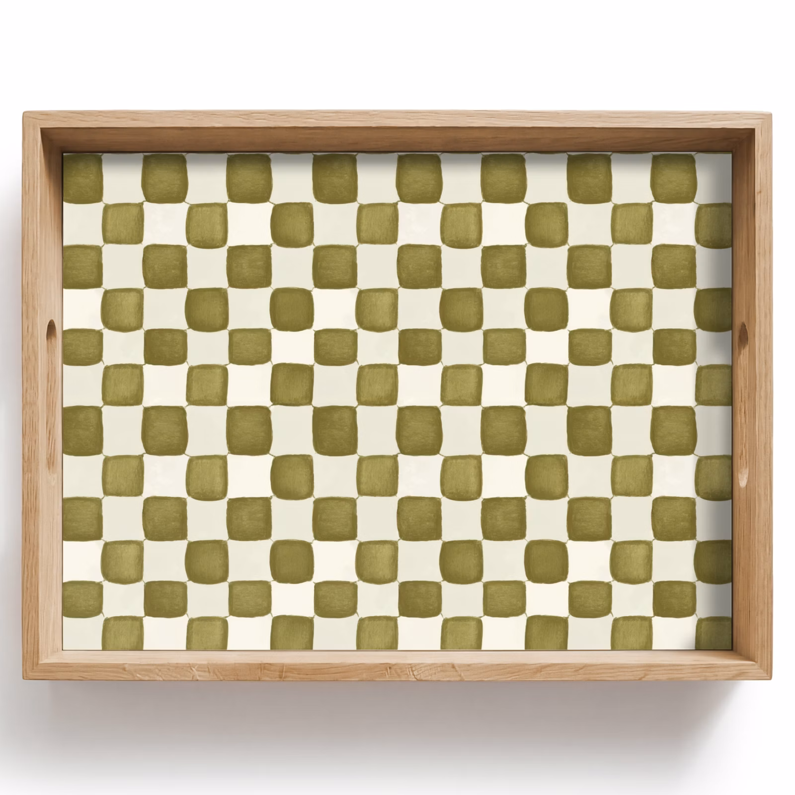 Dienblad - Schaak - Patroon - Groen — 1