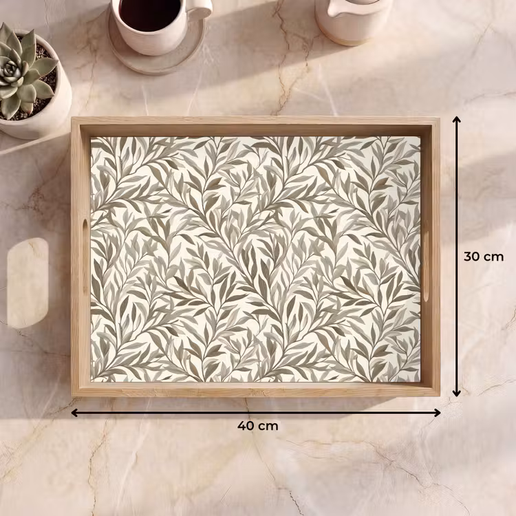 Dienblad - Takken - Botanisch - Taupe — 9