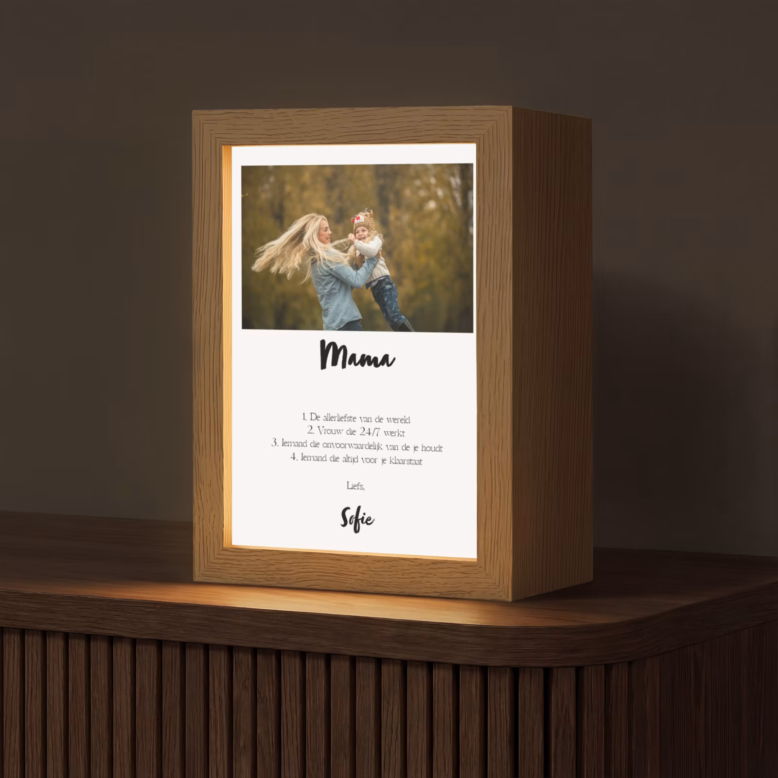 Gepersonaliseerde Lightbox - Betekenis Mama — 1