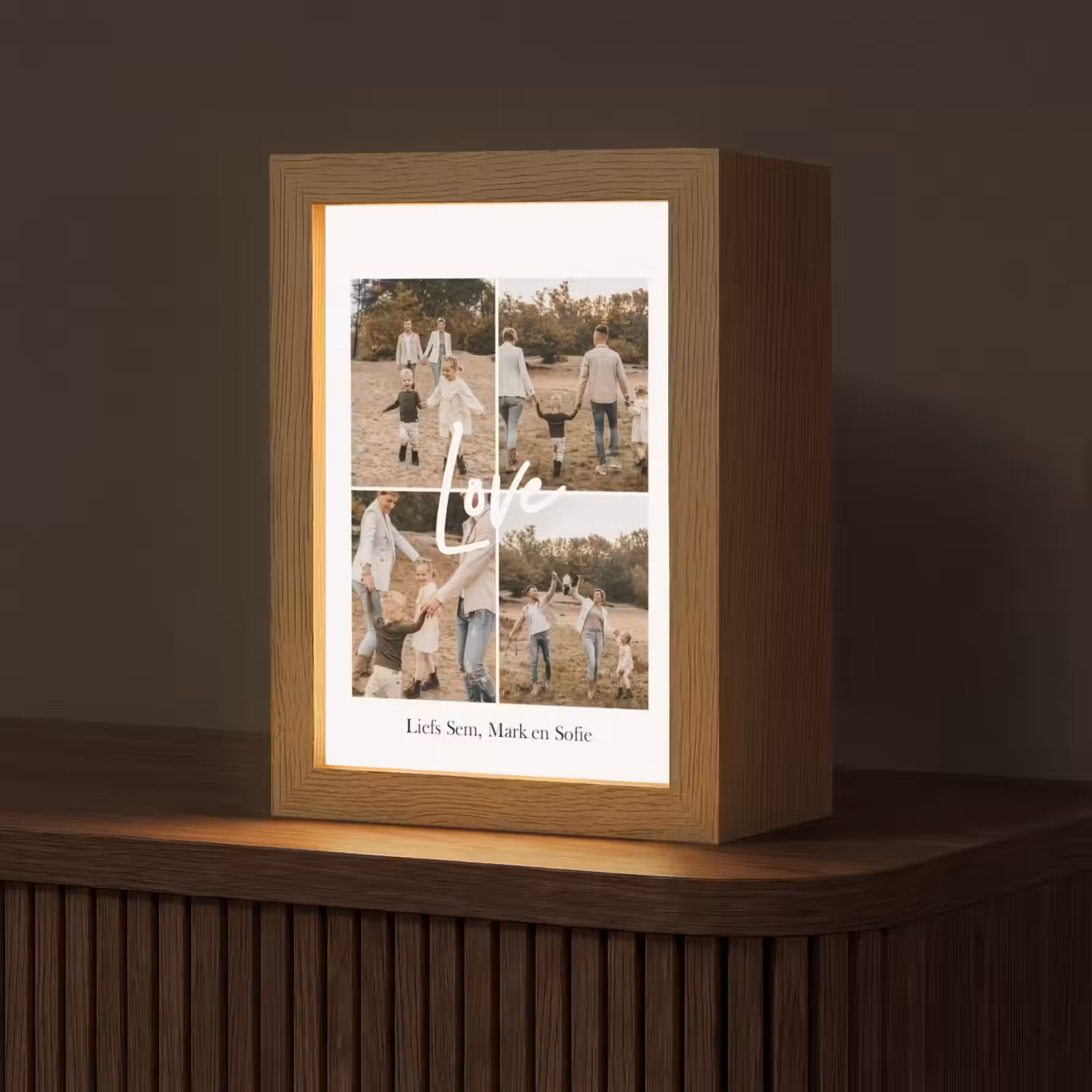 Gepersonaliseerde Lightbox - Collage - 4 Foto's — 1