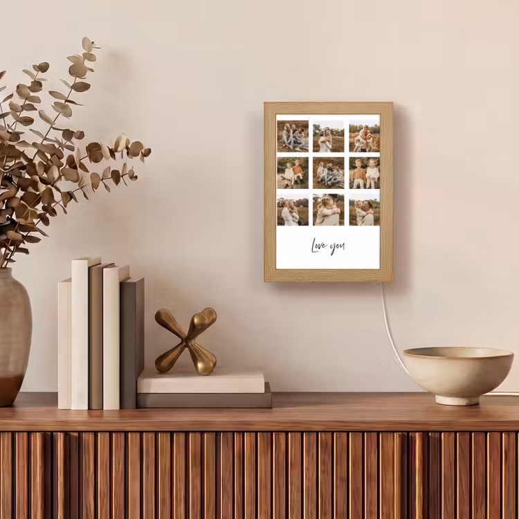 Gepersonaliseerde Lightbox - Collage - 9 Foto's — 4