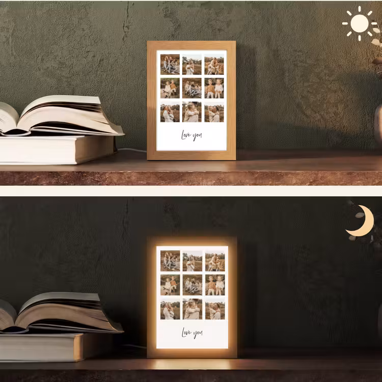 Gepersonaliseerde Lightbox - Collage - 9 Foto's — 5