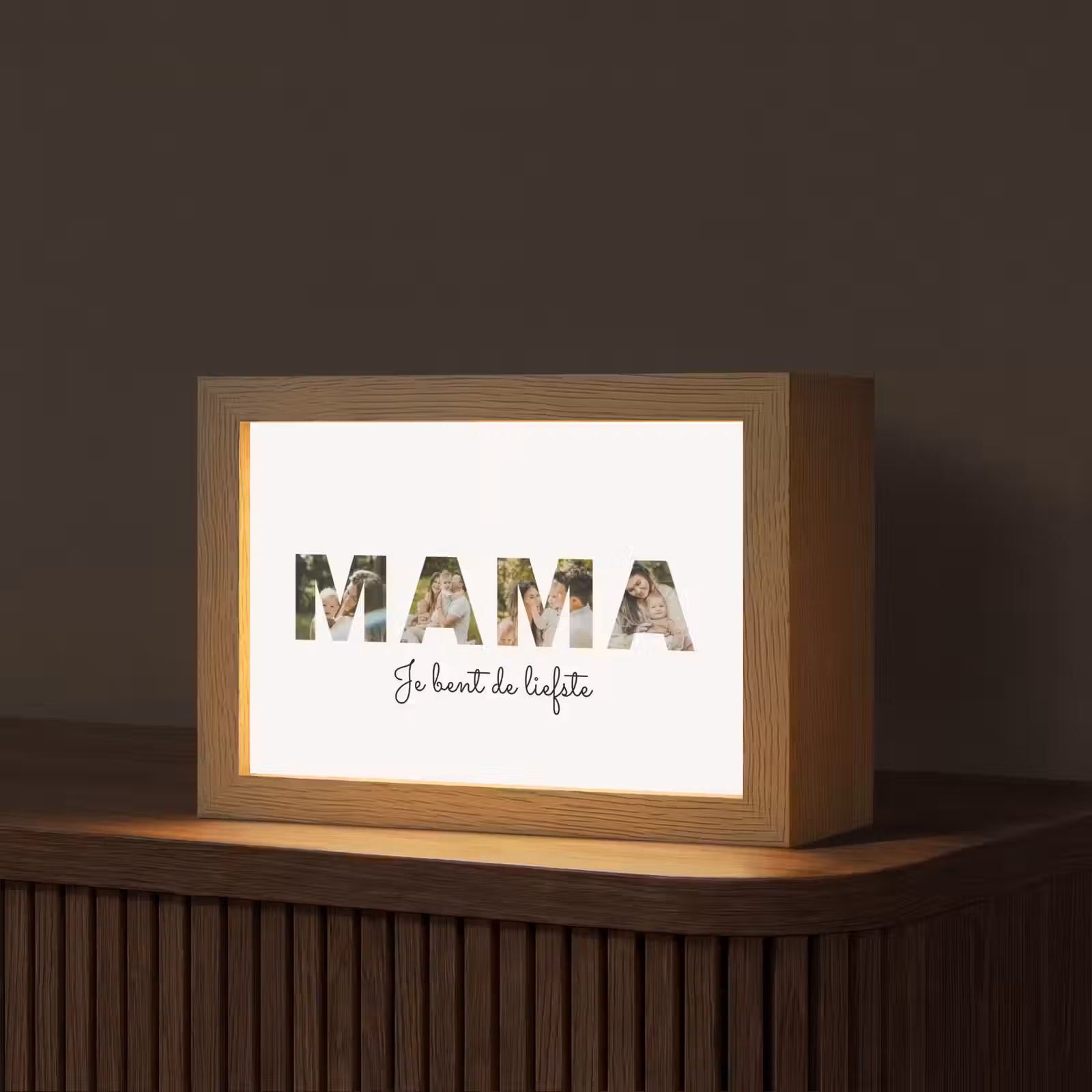 Gepersonaliseerd Lightbox - Mama - Lettercollage — 1