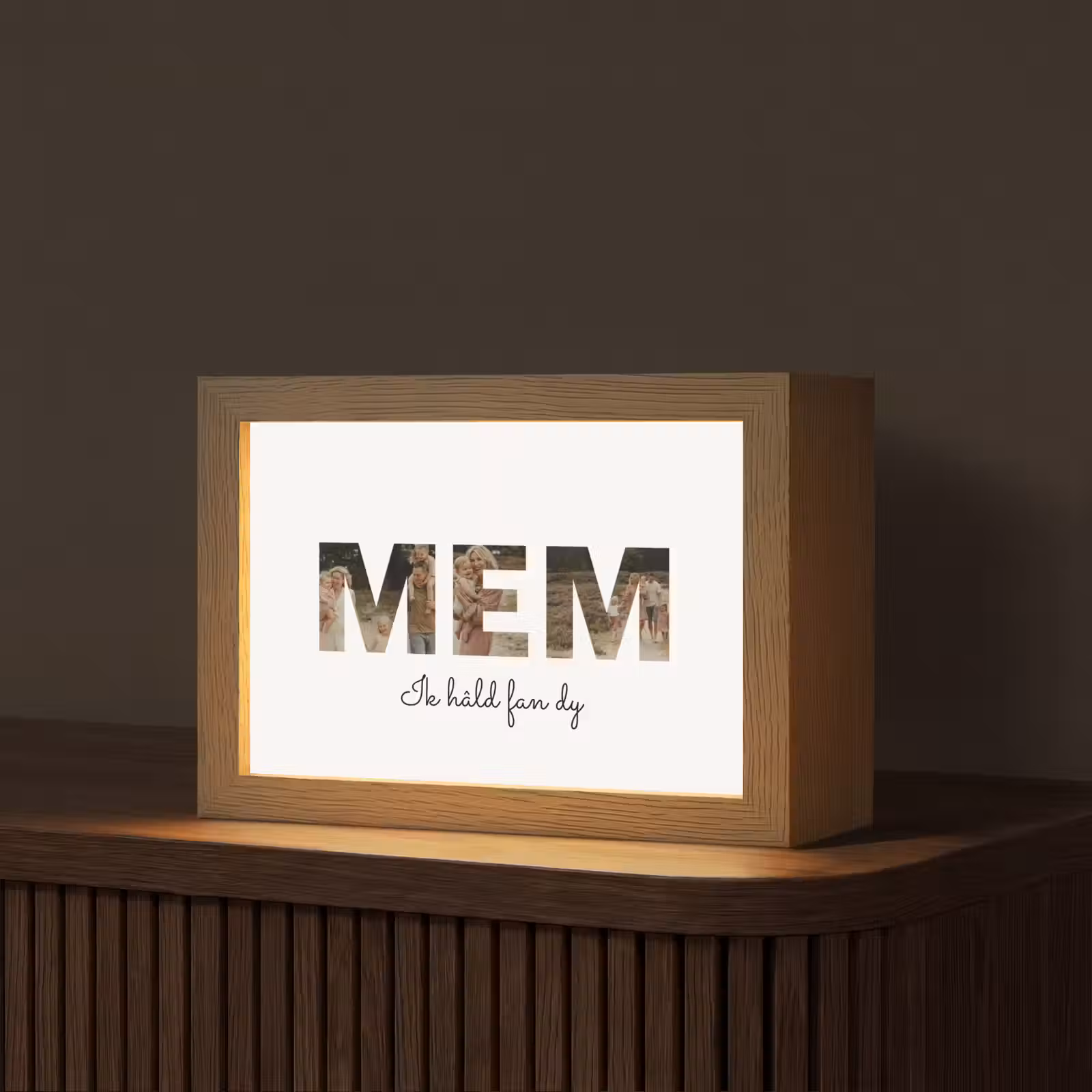 Gepersonaliseerd Lightbox - Mem - Lettercollage — 1