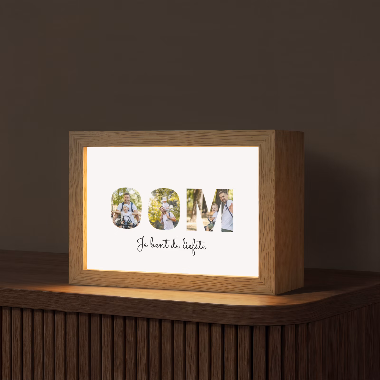 Gepersonaliseerd Lightbox - Oom - Lettercollage — 1