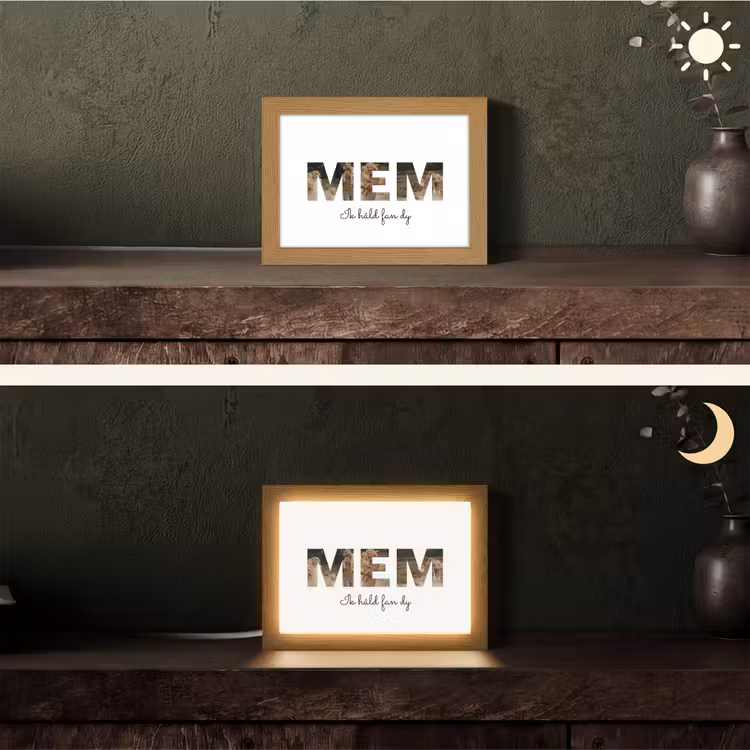 Gepersonaliseerd Lightbox - Mem - Lettercollage — 5
