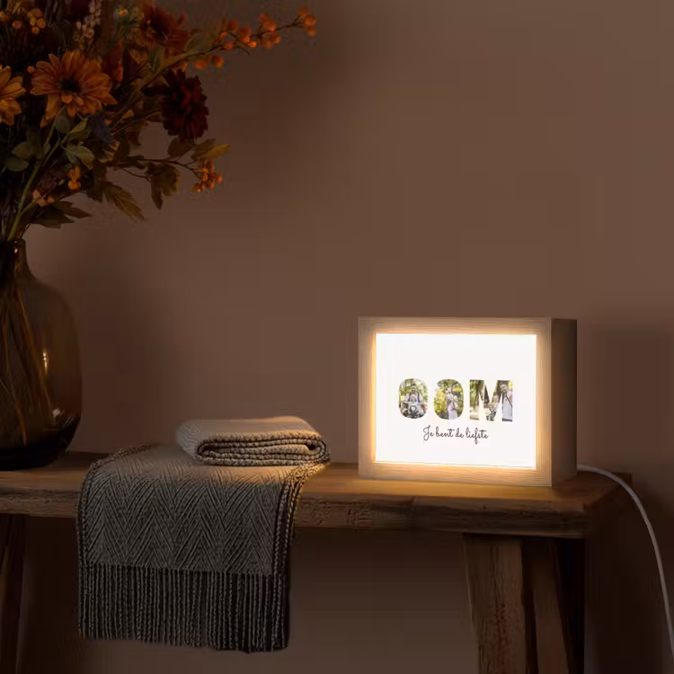Gepersonaliseerd Lightbox - Oom - Lettercollage — 3