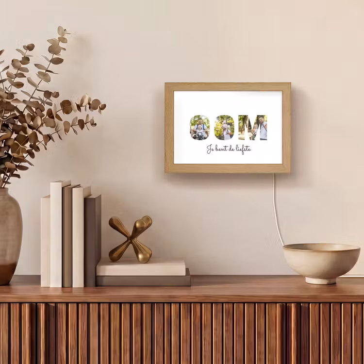Gepersonaliseerd Lightbox - Oom - Lettercollage — 4
