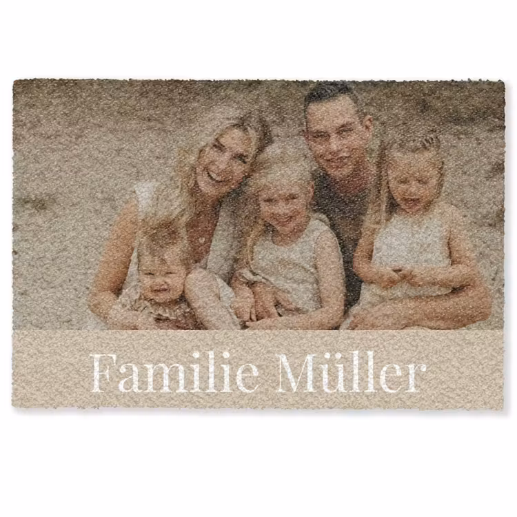 Gepersonaliseerde deurmat Eigen - Foto - Balken - Unter — 1