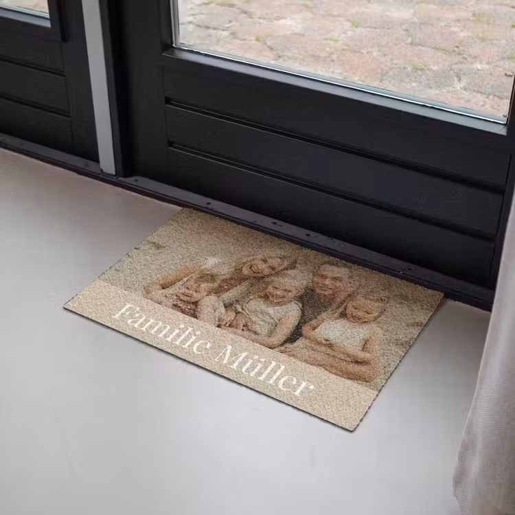 Gepersonaliseerde deurmat Eigen - Foto - Balken - Unter — 2