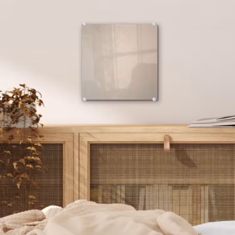 Glas schilderij - Japandi - Beige - Modern — 5
