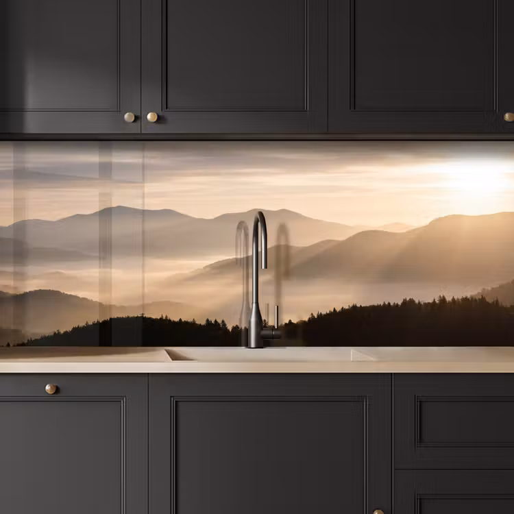 Keuken achterwand - Bergen - Mist - Zonnestralen — 6