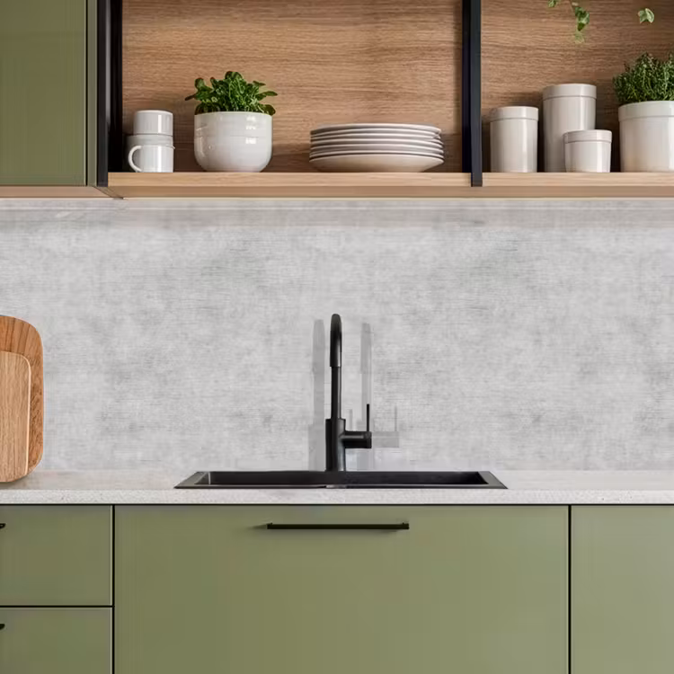 Keuken achterwand - Beton - Grijs - Industrieel - Patroon — 8