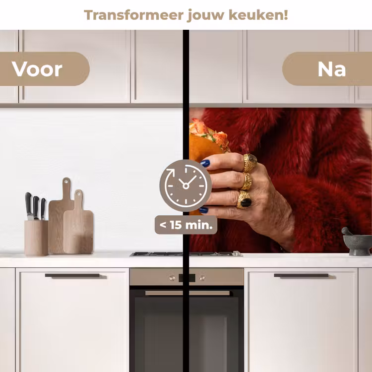 Keuken achterwand - Broodje - Bontjas - Goud — 3
