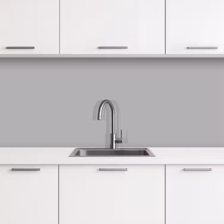 Keuken achterwand - Grijs - Effen print — 4