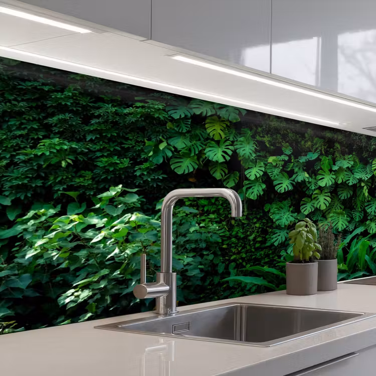Keuken achterwand - Natuur - Bos - Groen - Monstera — 2