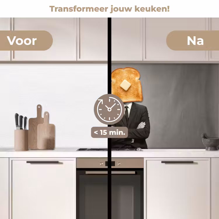 Keuken achterwand - Ontbijt - Koppel - Ei - Brood — 3