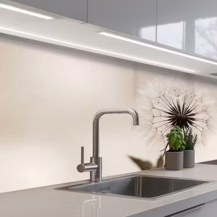 Keuken achterwand - Paardenbloem - Minimalistisch - Wit — 2