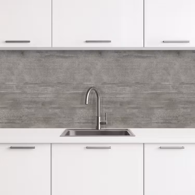 Keuken achterwand - Patroon - Beton - Grijs — 4
