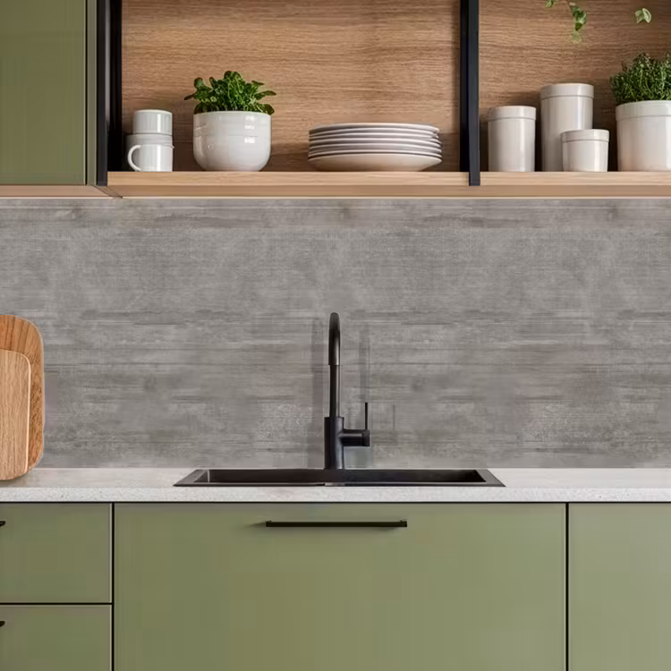 Keuken achterwand - Patroon - Beton - Grijs — 8