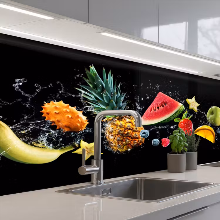 Keuken achterwand - Splash - Fruit - Zwart — 2