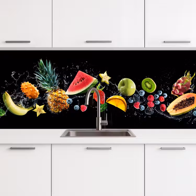 Keuken achterwand - Splash - Fruit - Zwart — 4