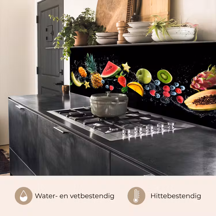 Keuken achterwand - Splash - Fruit - Zwart — 5