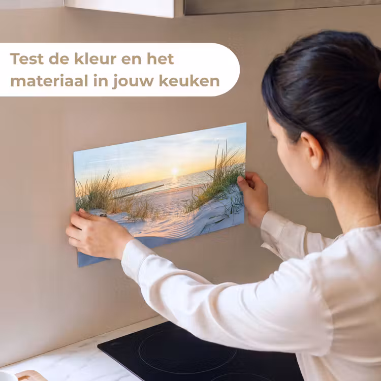 Keuken achterwand - Strand - Zon - Duin - Gras - Zand - Horizon — 2
