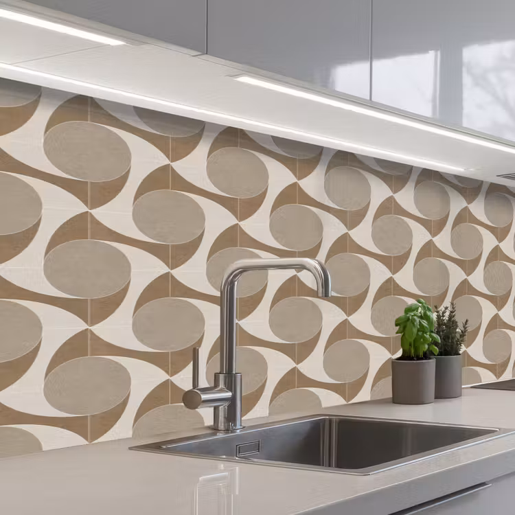 Keuken achterwand - Tijdloos - Evenwicht - Beige - Taupe — 2