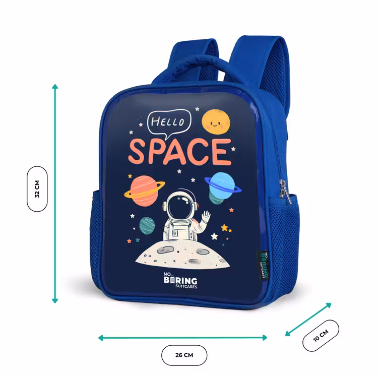Rugzak kind - blauw - Astronaut - Quote - Planeten - Sterren — 5