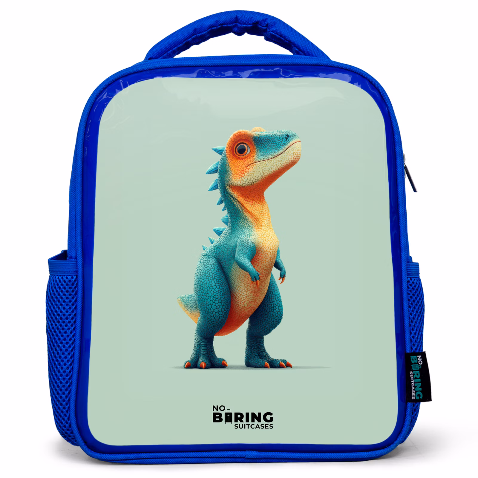 Rugzak kind - blauw - Dino - Dier - Groen - Oranje — 1