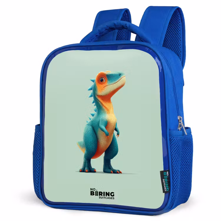 Rugzak kind - blauw - Dino - Dier - Groen - Oranje — 7