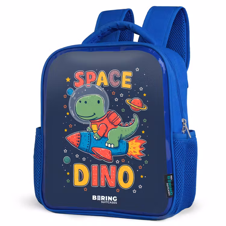 Rugzak kind - blauw - Dino - Groen - Raket - Sterren — 7
