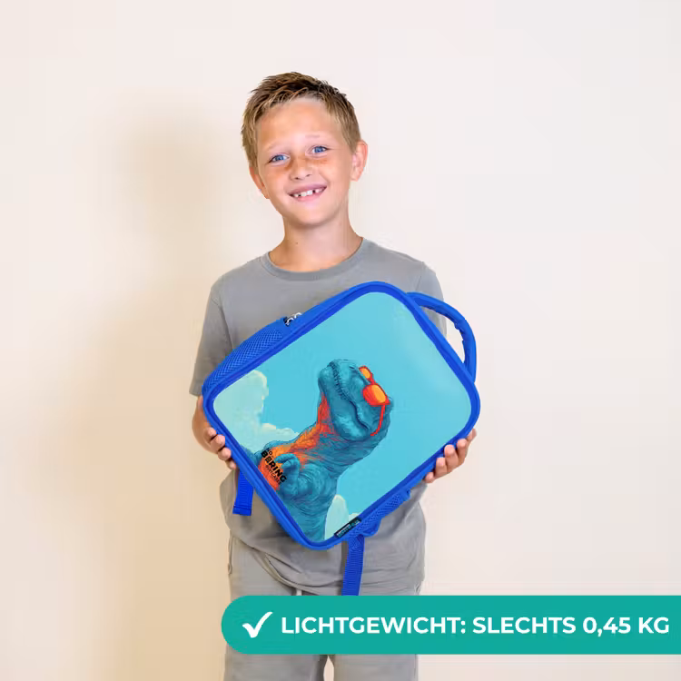 Rugzak kind - blauw - Dino - Zonnebril - Blauw — 2
