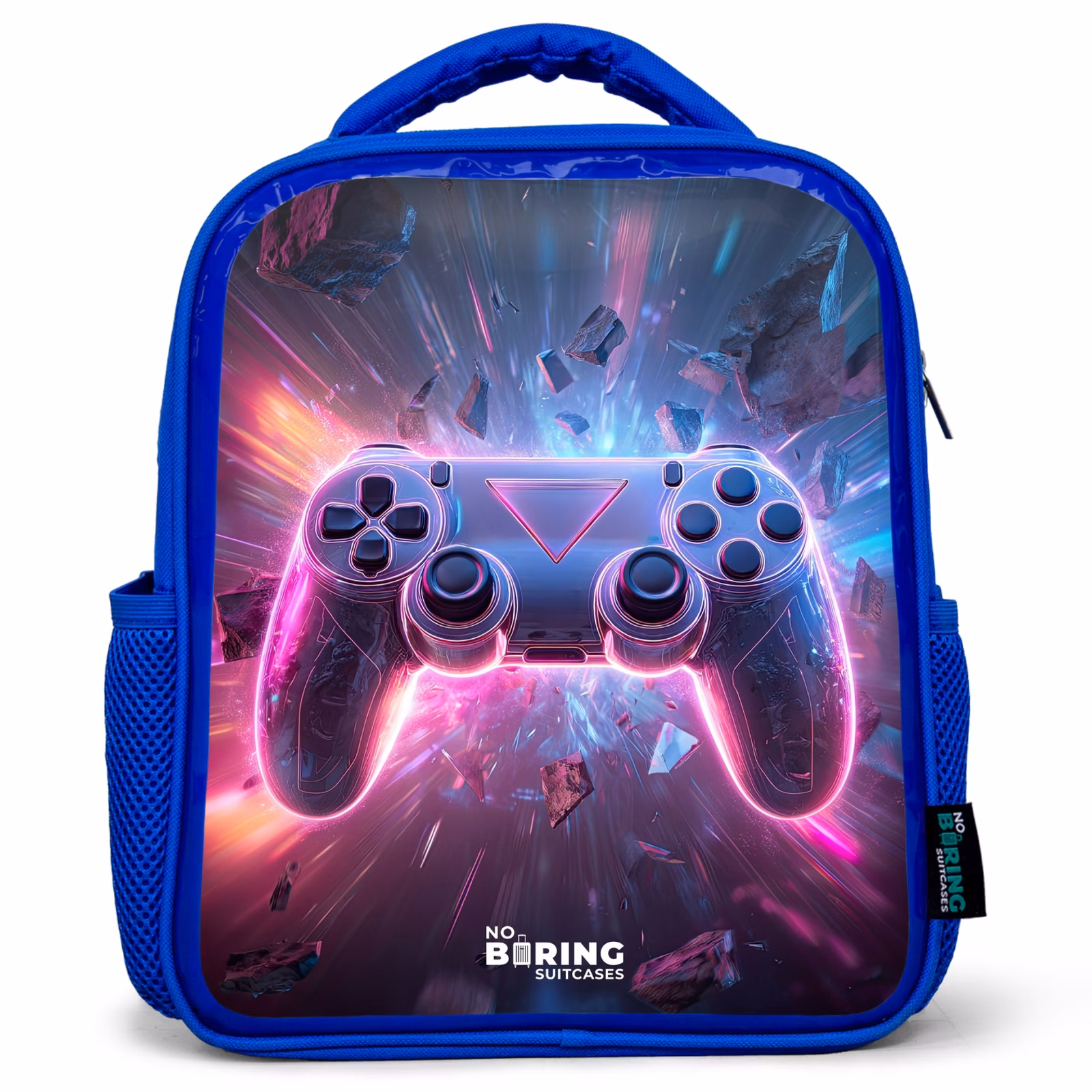 Rugzak kind - blauw - Game - Controller - Neon — 1